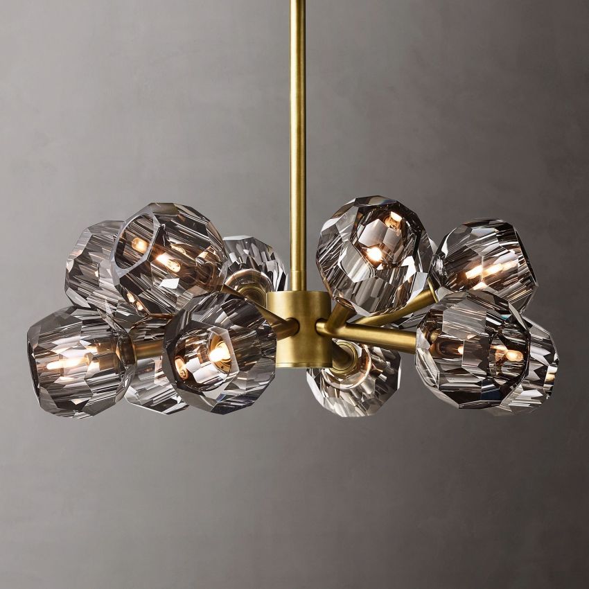 Boulle Round Chandelier 24"