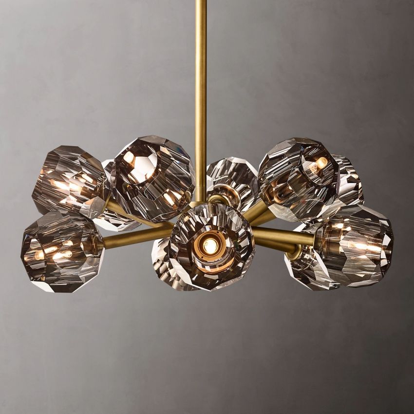 Boulle Round Chandelier 24"