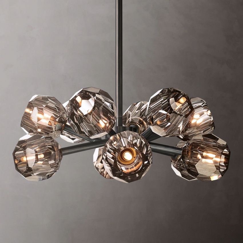 Boulle Round Chandelier 24"
