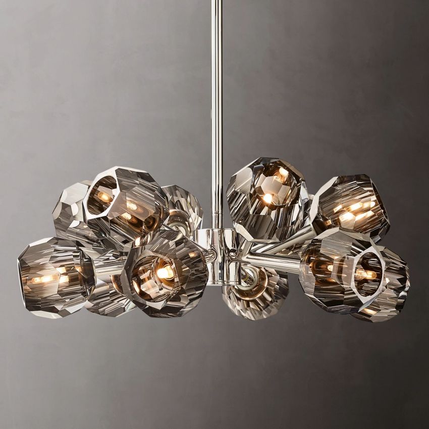Boulle Round Chandelier 24"