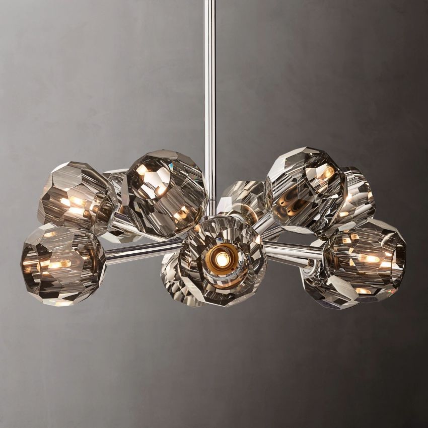 Boulle Round Chandelier 24"