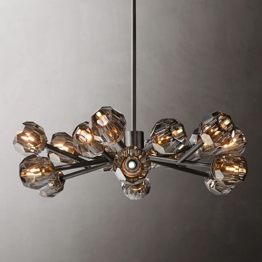 Boulle Round Chandelier 36"