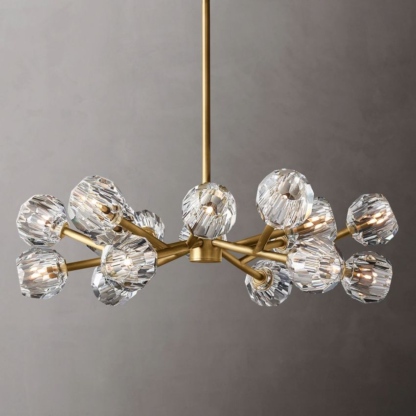 Boulle Round Chandelier 36"