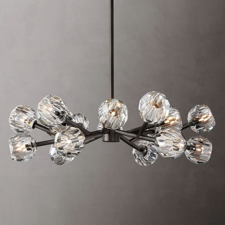 Boulle Round Chandelier 36"