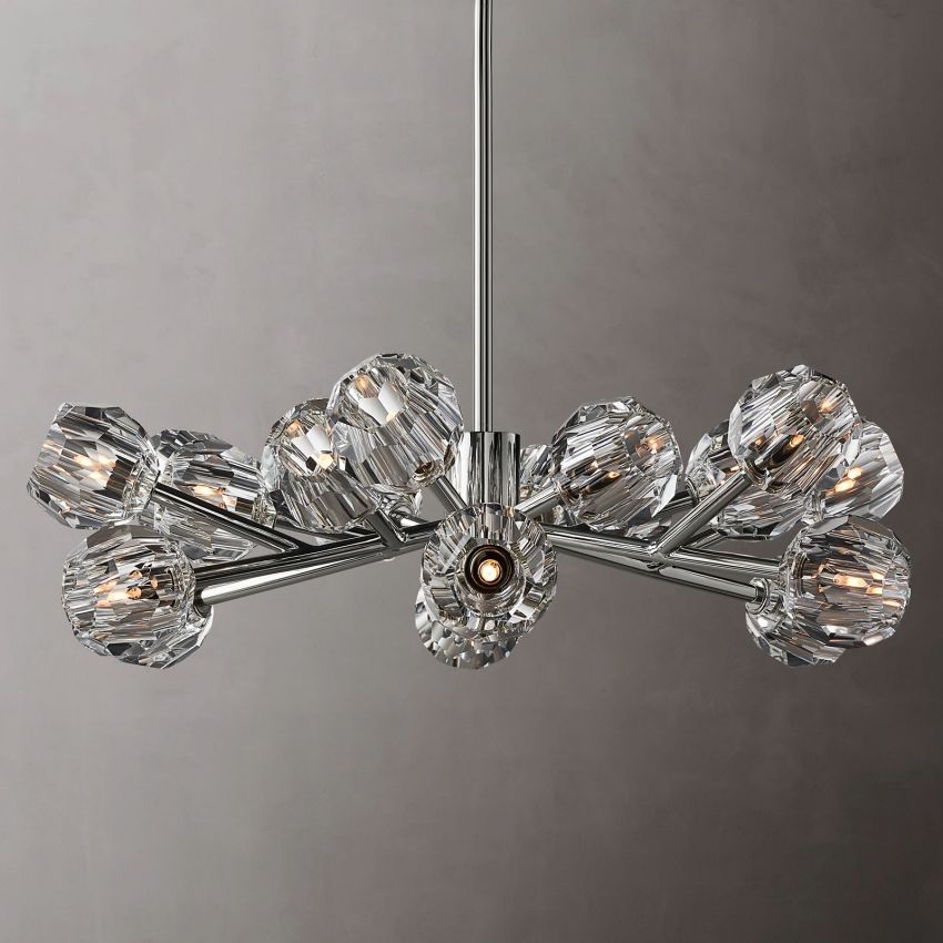 Boulle Round Chandelier 36"