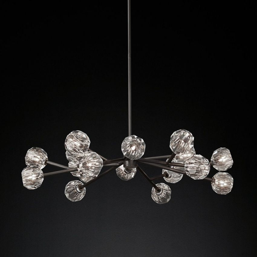 Boulle Round Chandelier 48"