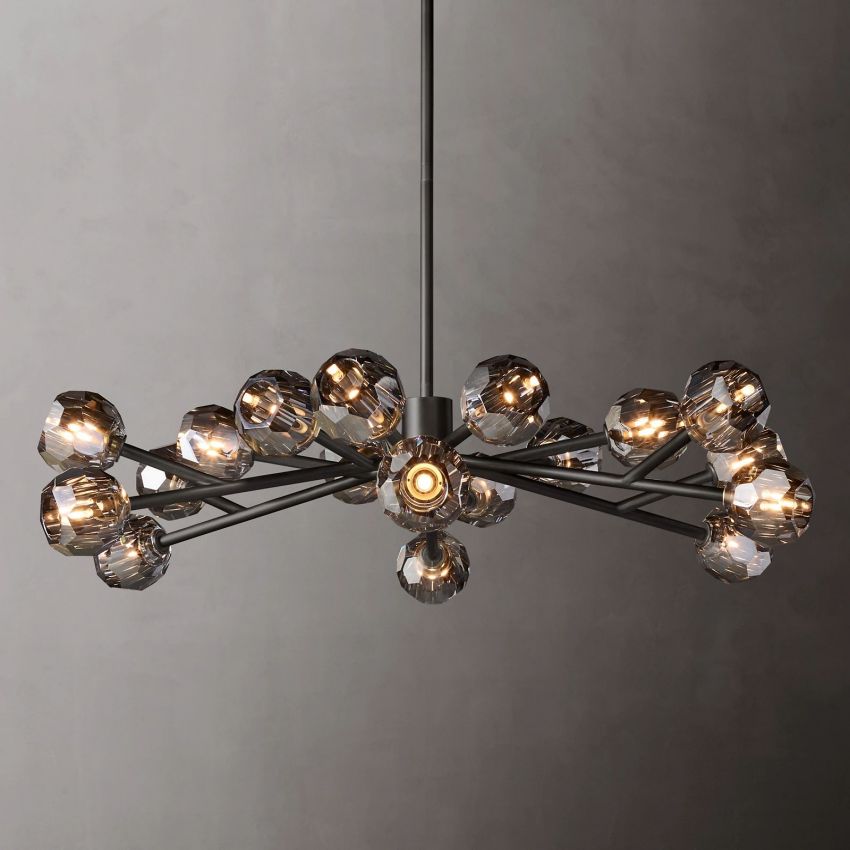 Boulle Round Chandelier 48"