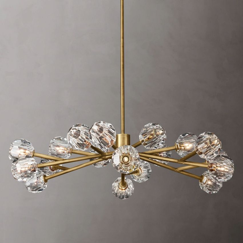 Boulle Round Chandelier 48"