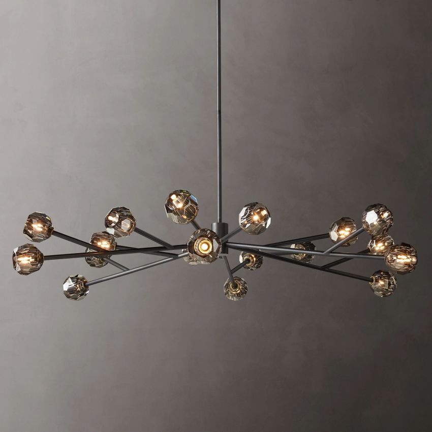 Boulle Round Chandelier 72"