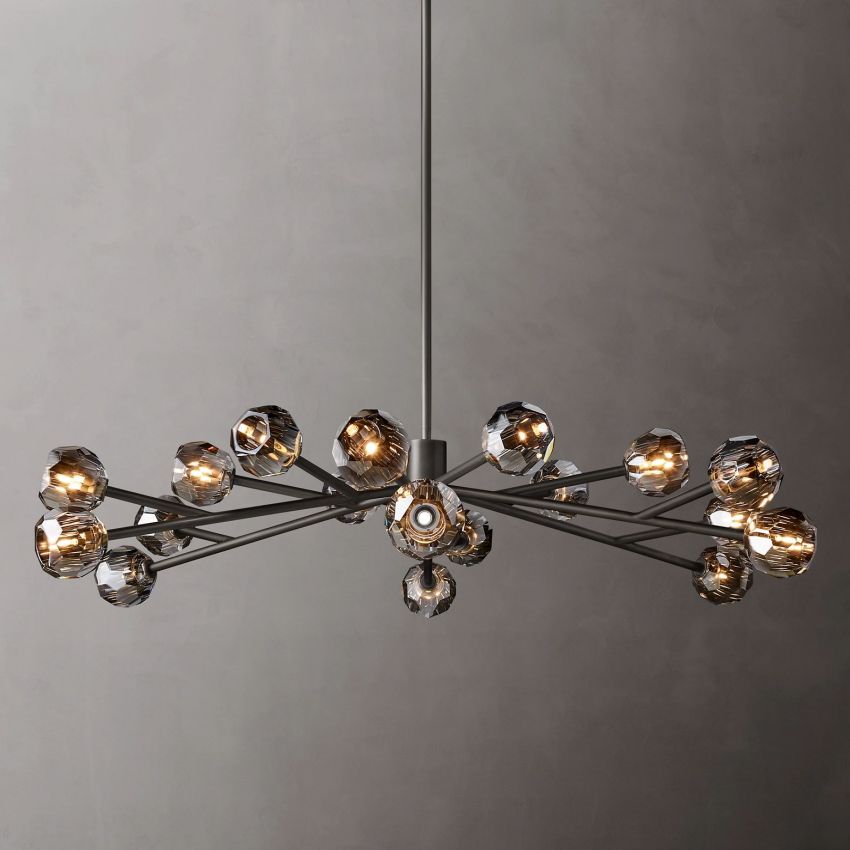 Boulle Round Chandelier 60"