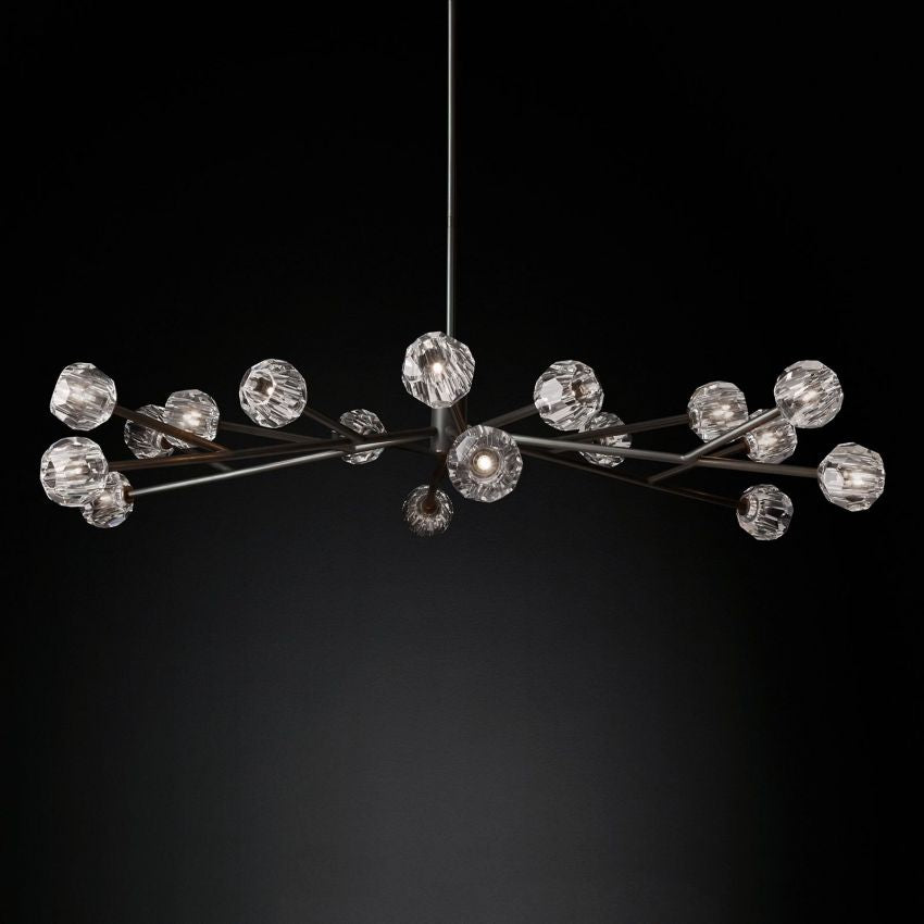 Boulle Round Chandelier 72"