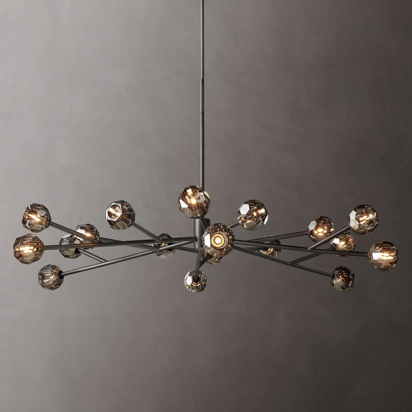 Boulle Round Chandelier 72"