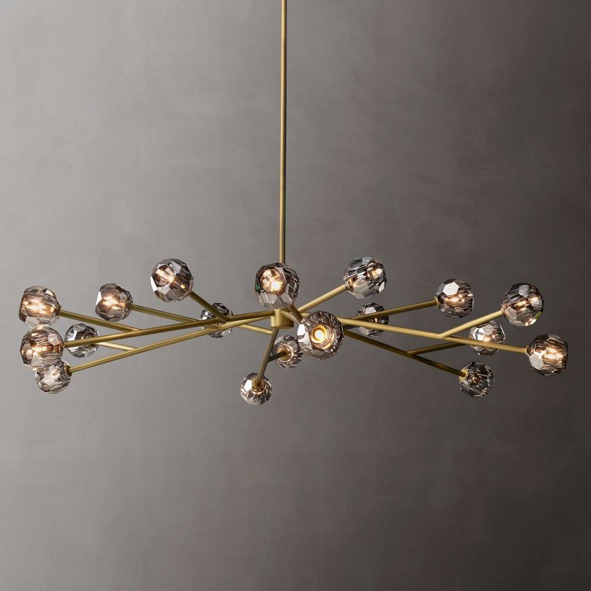 Boulle Round Chandelier 72"