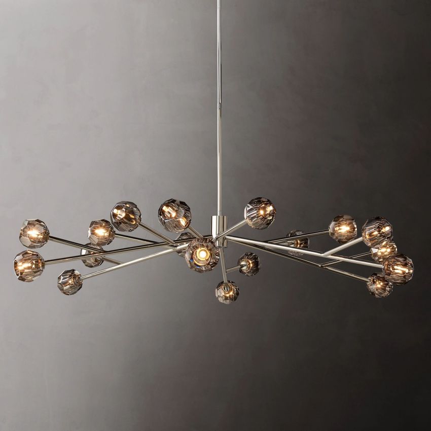 Boulle Round Chandelier 72"