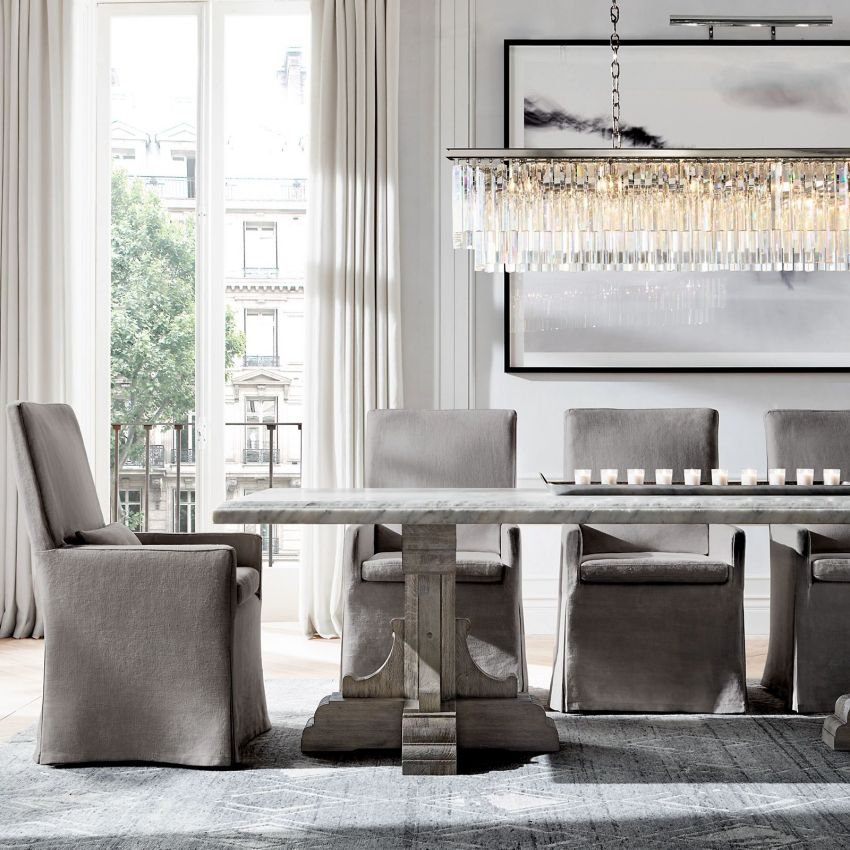 Odeval Rectangular Tiered Chandelier 49"