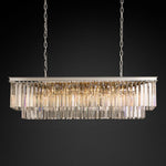 Odeval Rectangular Tiered Chandelier 49"