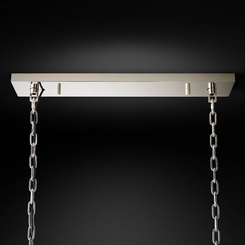 Odeval Rectangular Tiered Chandelier 49"