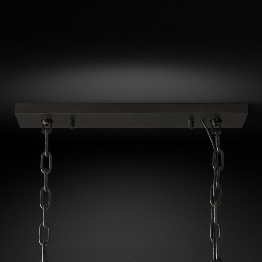 Odeval Rectangular Tiered Chandelier 49"