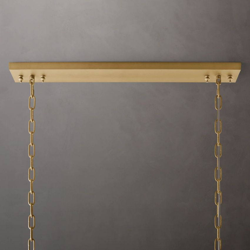 Odeval Rectangular Tiered Chandelier 49"
