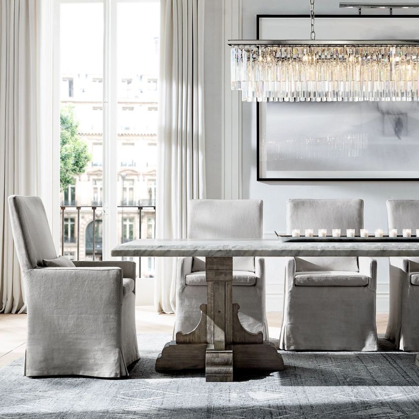 Odeval Rectangular Tiered Chandelier 59"
