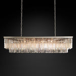 Odeval Rectangular Tiered Chandelier 59"