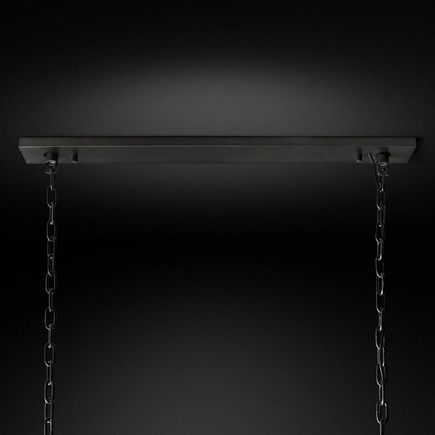 Odeval Rectangular Tiered Chandelier 59"