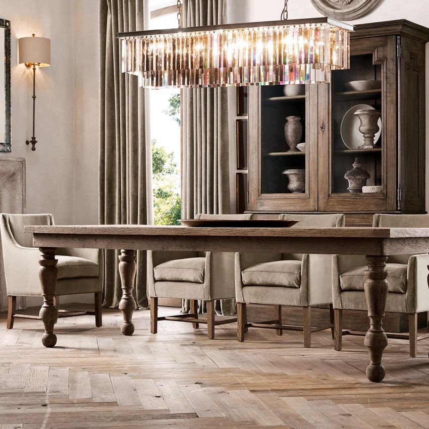 Odeval Rectangular Tiered Chandelier 59"
