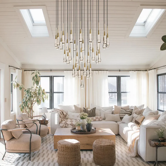 Soltaire Raindrop Round Chandelier