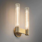 Vallon Glass Double Wall Sconce