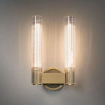 Vallon Glass Double Wall Sconce