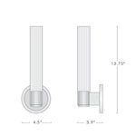 Vallon Glass Wall Sconce