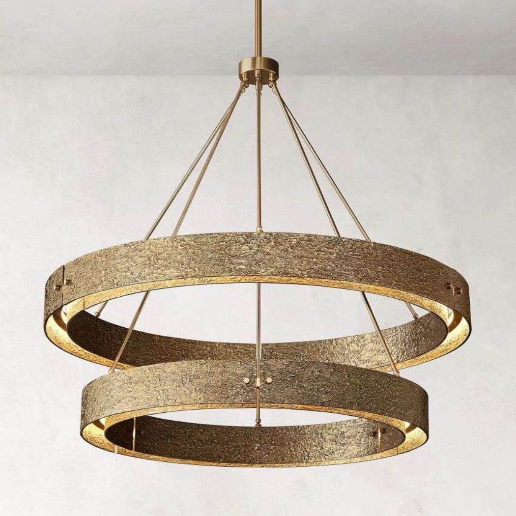 Voulent Two-Tier Round Chandelier 72"