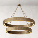 Voulent Two-Tier Round Chandelier 72"
