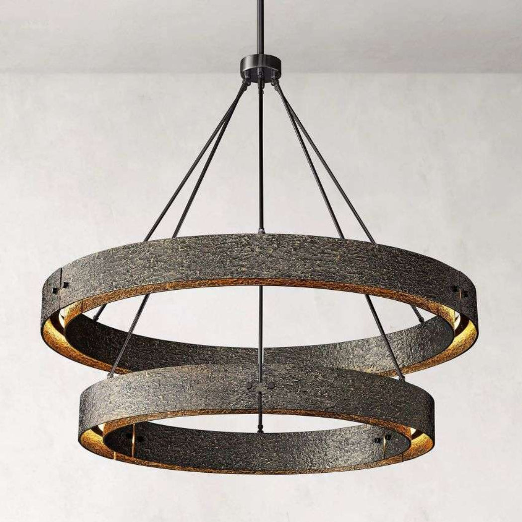Voulent Two-Tier Round Chandelier 48"