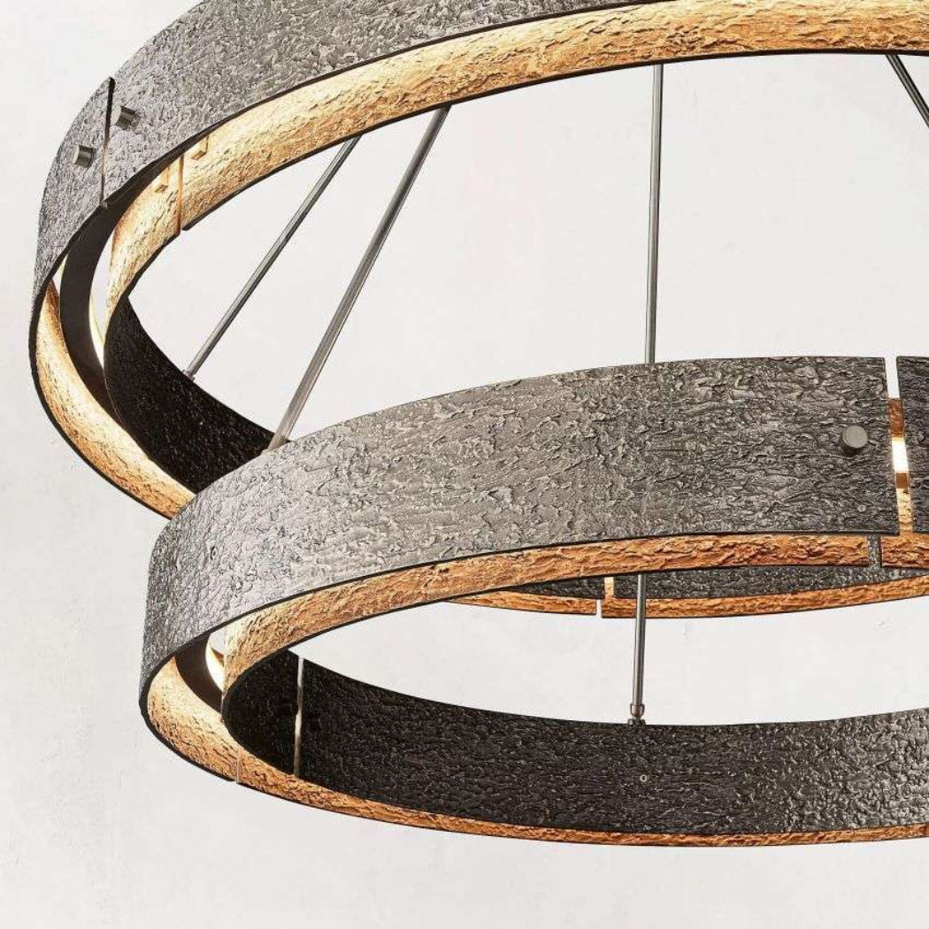 Voulent Two-Tier Round Chandelier 60"