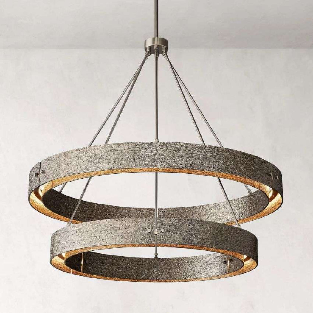 Voulent Two-Tier Round Chandelier 72"