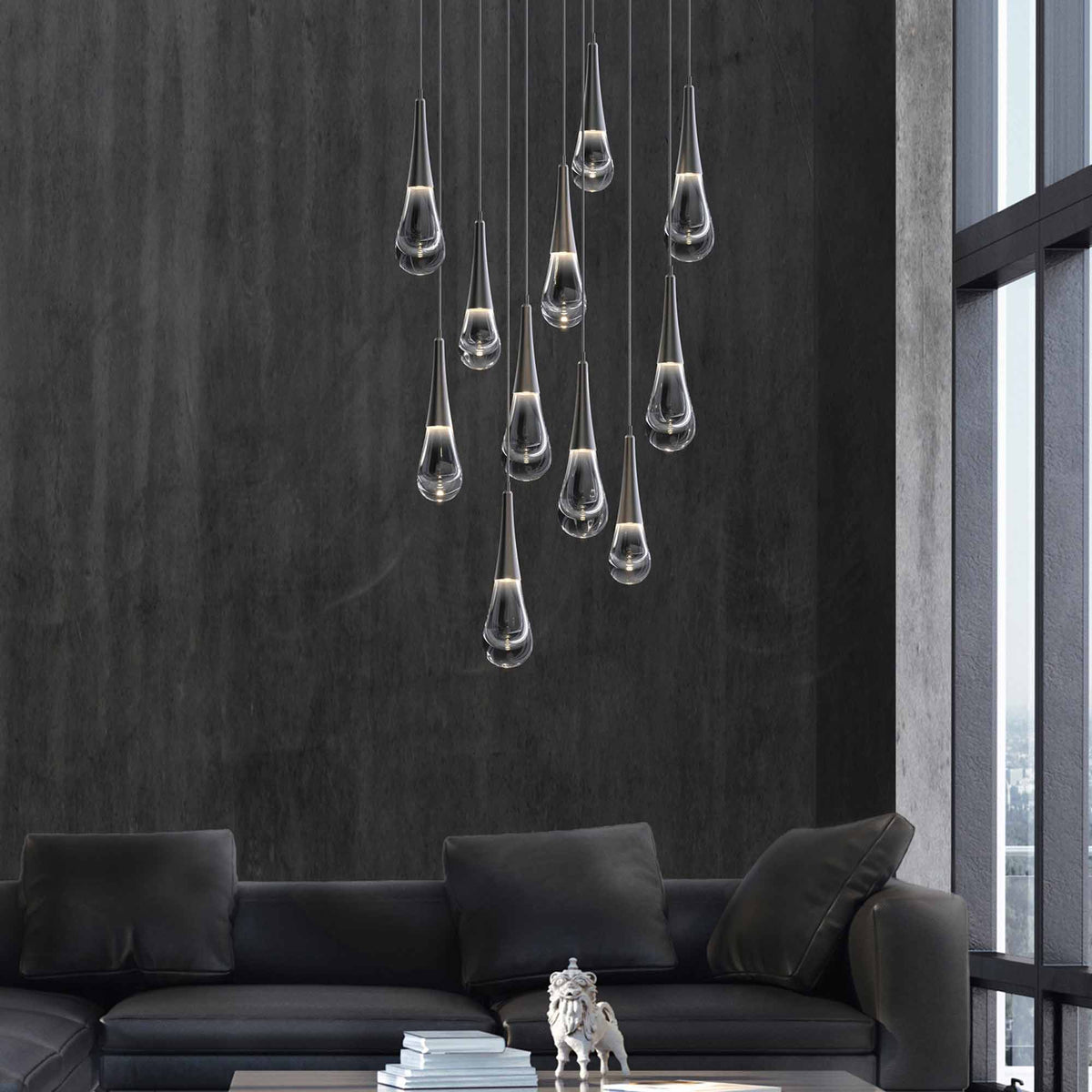 Water Drop Round Chandelier
