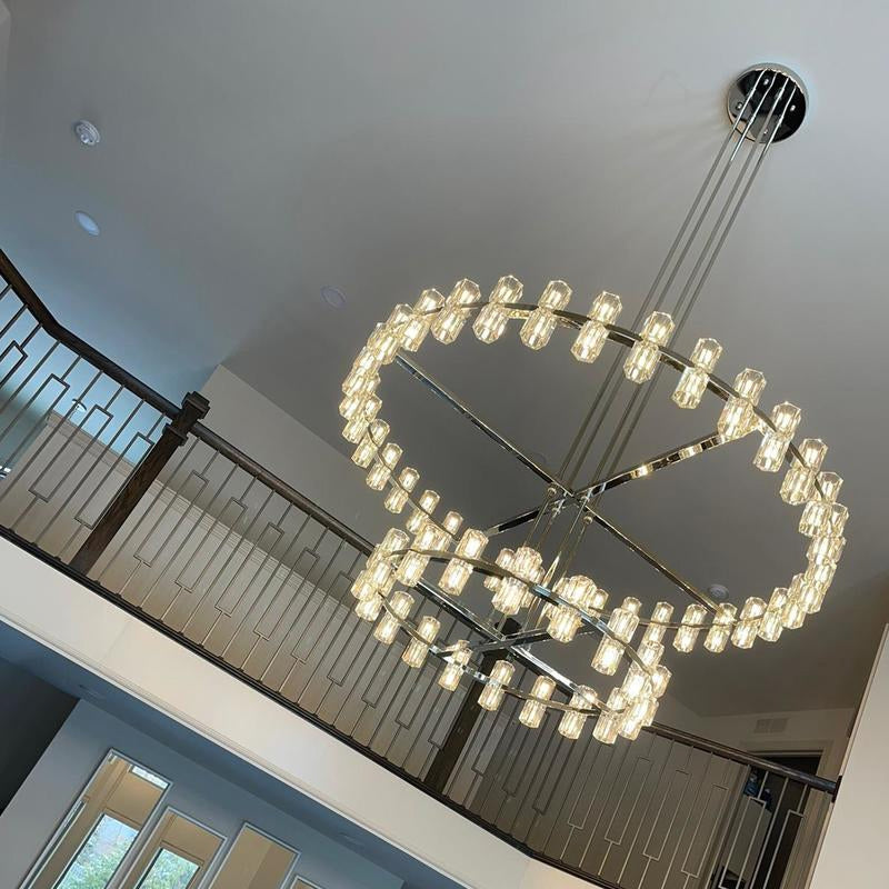 Archette Two-Tier Round Chandelier 60"