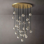 Boulle Round Chandelier 40"