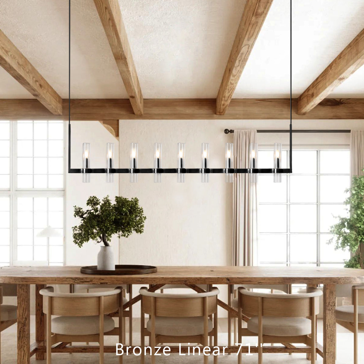 Ravello Linear Chandelier 73"