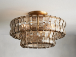 Ghiaccio Glass Flush Mount