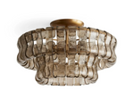 Ghiaccio Glass Flush Mount