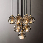 Boulle Round Cluster Chandelier 14"