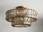 Ghiaccio Glass Flush Mount