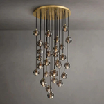 Boulle Round Chandelier 30"