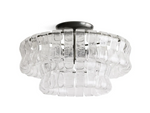 Ghiaccio Glass Flush Mount