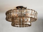 Ghiaccio Glass Flush Mount