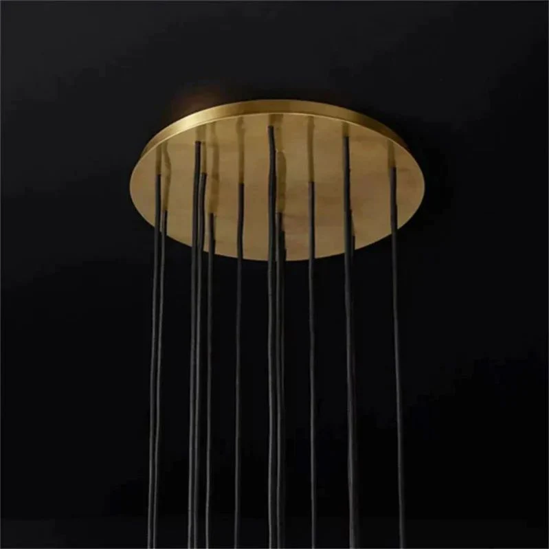 Boulle Round Cluster Chandelier 19"