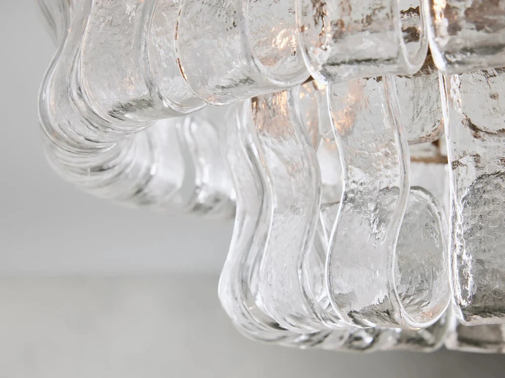 Ghiaccio Glass Flush Mount