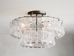 Ghiaccio Glass Flush Mount